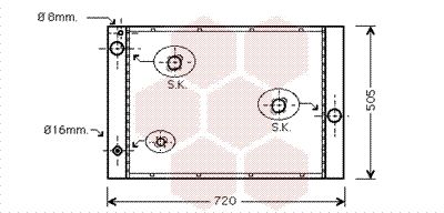 VAN WEZEL Radiators, Motora dzesēšanas sistēma 06002236